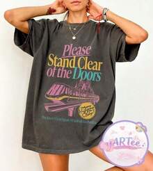 T Shirt Print ,Graphic-Cotton Tees Size Plus, Cartoon Round Neck Short Sleeve, RetroDisney Monorail Shirt Please Stand Clear Of TheDoors TeeDisney World Trip Matching Shirt Magic Kingdom Transport ,Y2K,Oversized Shirt Men,With Shirt,Summer Tops,Shirt Suitable - màu đen - Xem 7