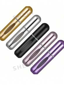 5 Packs 5ml Refillable Mini Pocket Travel Perfume Atomizer - Gold+Silver+Black+Pink+Purple - View 14