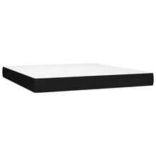 vidaXL Boxspringbett Mit Matratze Schwarz 180x200 Cm Stoff - Black - View 5