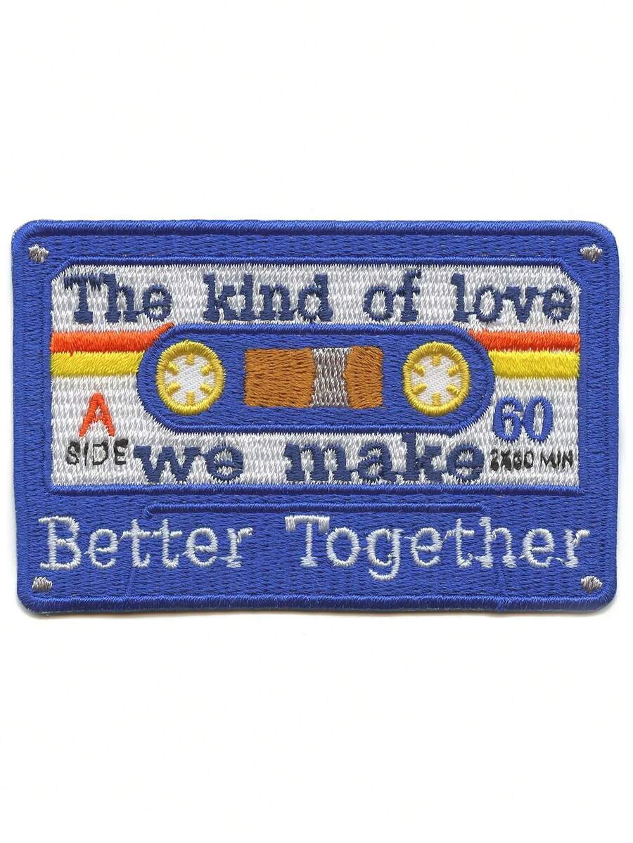 1 pieza Parche bordado con el tipo de amor que hacemos, mejor juntos, país - Multicolor - Ver 1
