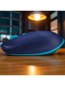DEMTECH Portable Blue Wireless Mouse With Universal Bluetooth Connection, Compatible With Computers, Laptops And Tablets, Ergonomic Design For Right-Handed Users, High-Precision Optical Sensor With 1000 DPI - View 4