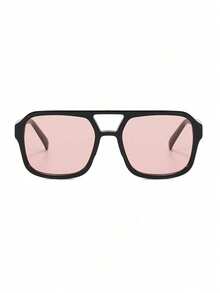 1 par de gafas de estilo aviador retro - Nuevas gafas de color degradado - Gafas de moda livianas para hombres - Gafas elegantes para mujeres - Multicolor - Ver 3