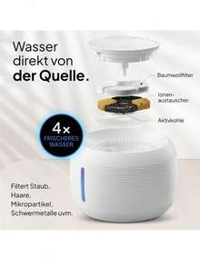 2.5升大容量宠物静音饮水器，适用于中小型犬猫，USB供电（不含适配器），宠物礼品 - 多色 - 查看 7