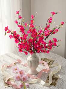 3 buc/set muguri de flori de prun artificiale, 25,2 inci (64 cm), flori artificiale, plante artificiale, trandafir roșu, roz, alb, material PE, potrivite pentru decorațiuni de dormitor școlar, birou, evenimente de petrecere, decorațiuni de petrecere de ziua de naștere, intrare acasă, hotel, restaurant, sufragerie, dormitor, petrecere de nuntă, decorațiuni de grădină de bucătărie, decorațiuni pentru sezonul nunților, utilizare interioară/exterioară, decorațiuni pe tot parcursul anului - Multicolor-B - Vizualizare 7