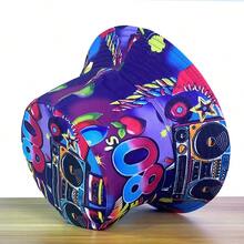 1pc Summer New Beach & Street Casual Hat, Reversible 80s Printed Bucket Hat Unisex - A - View 2