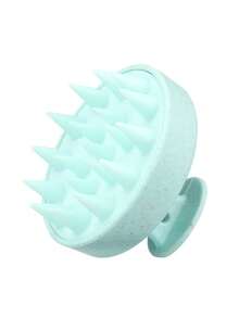 1 pieza Herramienta de lavado de cabello de paja de trigo, Cepillo de masaje del cuero cabelludo de silicona, Exfoliante del cuero cabelludo, Herramienta para eliminar la caspa, Unisex - multicolor - Ver 10