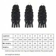 18英寸 50克 缅甸卷发无缝编织发髻，轻盈可重复使用 女士天然发钩针发髻 - SNatural - 查看 24