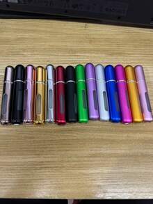 1个便携式8毫升可填充自动喷雾铝制香水瓶，旅行装 - 彩色 - 查看 17