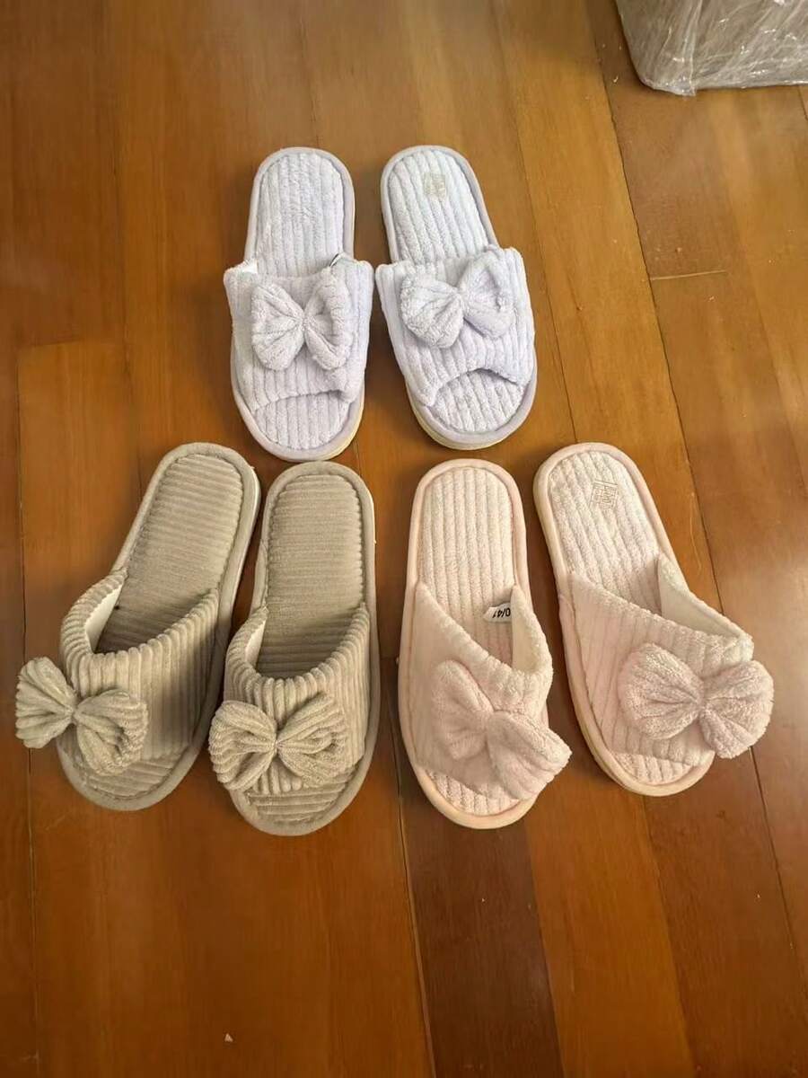 Ai có thể cưỡng lại được chiếc nơ nhỏ xinh này chứ! Dép hở mũi EVA cực kỳ thời trang để diện vào mùa xuân và mùa thu. - Dép nữ - Xem 1