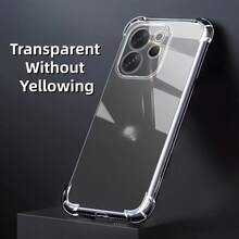 1件：适用于V70和V70 Lite的透明果冻防摔手机壳。这是一款简约时尚的保护壳，纯色透明，防摔，不含甲醛，亲肤不刺激双手，无异味，健康环保。 - 無色 - 查看 3
