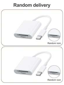 2-In-1 USB-C To SD/Micro SD Card Reader, Type-C To SD Card Reader Adapter, Compatible With Type-C Devices. Supports Compact Flash/CF/SD/MicroSD Cards, Suitable For Tablets, Laptops And Other USB-C Devices. Plug And Play, Dual SD/TF (Micro SD) Card Slots, Convenient Insertion And Removal, Compatible With SD, SDHC, SDXC, MicroSD, MicroSDHC, MicroSDXC Cards, Applicable For Dashcam, Outdoor Camera And Digital Camera Storage Cards. - White - View 3