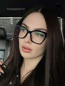 1 chiếc kính mắt mèo không độ dành cho nữ, họa tiết da báo đen, kiểu dáng mới gợi cảm, cá tính, thích hợp đeo hàng ngày khi đi làm, đọc sách, đi học. Có hộp đựng kính. - Nhiều màu - Xem 3