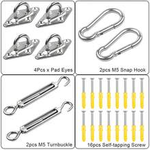遮阳帆，防水遮阳布，方形/矩形遮阳篷，95%紫外线阻隔，庭院花园车棚 - 灰色 - 彩色 - 查看 6