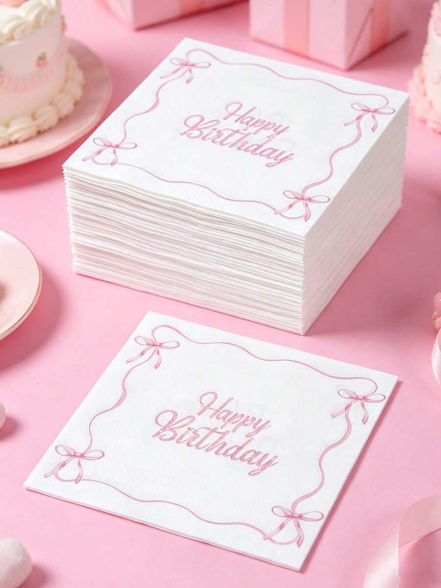 16 tờ giấy ăn hình nơ màu hồng, giấy ăn dùng một lần hình nơ dễ thương cho tiệc tiết lộ giới tính, trang trí tiệc mừng em bé, đồ dùng tiệc công chúa, trang trí nơ đáng yêu, bộ đồ dùng tiệc, trang trí sinh nhật tại nhà, quà tặng mừng em bé, trang trí bàn làm việc. - Nơ hồng - Xem 1