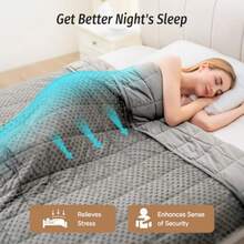 Wemore Minky Dot Weighted Blanket - gris - Ver 5