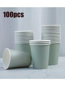 Bộ 80 món, tông màu xanh lá cây nhạt, bao gồm đĩa giấy 7 inch, khay giấy 9 inch, cốc 9 ounce và khăn ăn. Thích hợp cho đám cưới, tiệc tùng, trang trí tiệc, các buổi họp mặt hàng ngày, tiệc sinh nhật, tiệc cưới, câu lạc bộ, tiệc trà, tiệc theo chủ đề. - Xem 3