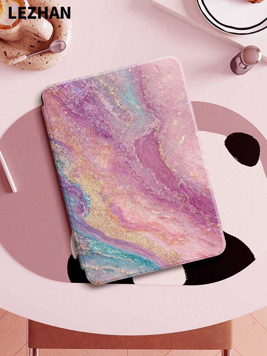 1个粉色大理石纹保护套，适用于 Kindle 2024、Kindle NK 11/Kindle 儿童版/Kindle Paperwhite 5，电子书阅读器保护套，带自动唤醒/睡眠功能，轻薄贴合，完美保护您的阅读设备。 - 彩色 - 查看 1