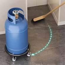 Con 360 °   Carro giratorio para tanques de gas con ruedas de doble rodamiento de bolas, diseñado específicamente para el transporte de tanques de gas licuado de petróleo, robusto y resistente a impactos. - Multicolor - Ver 2