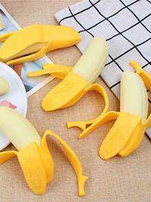 1pc Simulation Banana, Soft And Bouncy, With A Pleasant Aroma (Let It Sit For A While After Opening The Packaging Before Use), Squishy, ​​Gifts, Essentials, - Multicolor - View 2