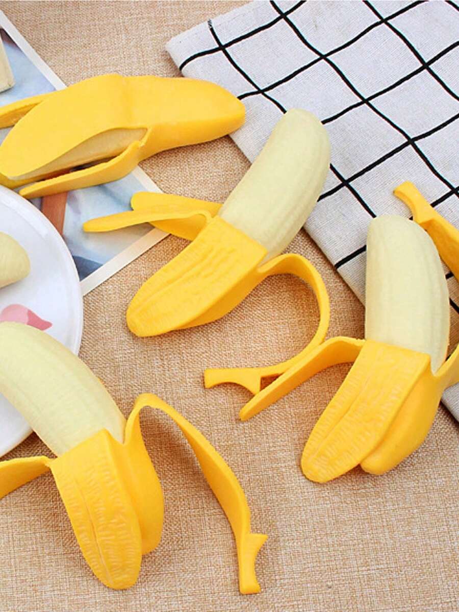 1pc Simulation Banana, Soft And Bouncy, With A Pleasant Aroma (Let It Sit For A While After Opening The Packaging Before Use), Squishy, ​​Gifts, Essentials,
