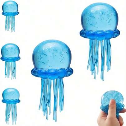 Ocean-Themed Sensory Squeeze Toy, Silicone Octopus Underwater Squeezing Toy, Slow Rebound Pressure Relief Tool