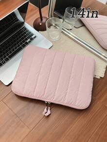 1 Túi Tote Laptop Chần Bông, Túi đựng máy tính 9-14 inch, Túi Bảo Vệ Màu Trơn, Túi Nhỏ, Túi Đính Kèm Tài Liệu, Túi Đựng Máy Tính, Túi Mang Máy Tính, Túi Đựng Máy Tính Thời Trang Cho Nữ, Dành Cho Mac Book, HP, Máy Tính Bảng, Túi Xách Tay 9-14 inch, Dành Cho iPad Air 4 5 Pro 11 Mini 5 6, Túi Chống Sốc, Túi Túi Dành Cho Nữ/Nữ Sinh Viên/Học Sinh Đi Làm/Du Lịch/Nghỉ Hè - Hồng - Xem 10