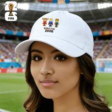 FIFA 2026: Baseball Caps, Sun Hats And Golf Caps With Funny Mascot Prints For Men And Women. Essential Items For Brazil And Canada Football Fans. Bucket Hats Are Ideal For Men's Summer Outings, Daily Outdoor Sports And Running. They Are Also Great Gifts For Friends And Family. - B - View 6