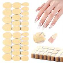 2/5/30/50pcs Nail Stickers, Jelly Double-Sided Adhesive, Nail Glue, Base Coat, 3D Gel, Nail Decals, Nail Supplies, Double-Sided Nail Glue, Nail Tools, Suitable For Sticking Nails, Reusable, Waterproof Long-Lasting Double-Sided Nail Stickers, Breathable Removable Non-Damaging Fake Nail Tape, Suitable For DIY Nail Art - Multicolor - View 7