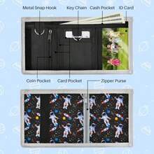 Kids Wallets & Cardholders - Black Space - View 3