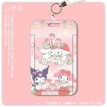 SANRIO 1个可爱证件/卡片夹，校园卡/公交卡套，卡通新款卡包 - 彩色 - 查看 9