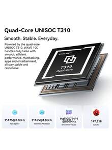 Blackview WAVE 10C 全球版智慧型手機，6.88 吋螢幕，32MP 後置相機 + 13MP 前置相機，Unisoc T310 處理器，支援最高 1TB TF 卡，5000mAh 電池，附保護殼 - 黑色 - 查看 6