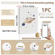 Tranh canvas treo tường (1 tấm), trang trí chủ đề không gian cho phòng trẻ em, tranh trang trí tường chủ đề phi hành gia, tranh cá voi vũ trụ, tranh trang trí phòng trẻ em phong cách Bắc Âu, tranh trang trí phòng chơi game, trang trí phòng trẻ sơ sinh, tranh áp phích mầm non, tranh trang trí động vật hoạt hình, quà tặng cho bé, quà tặng cho trẻ sơ sinh - Nhiều màu - Xem 19