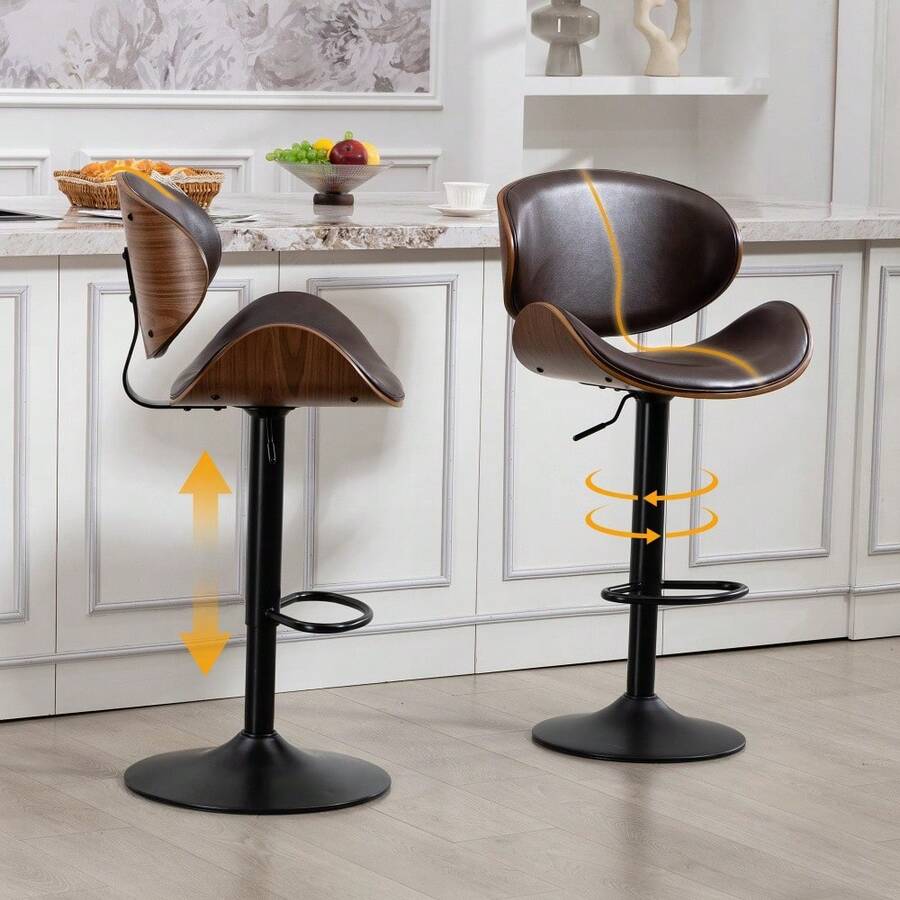 Barstools - Brown - View 1