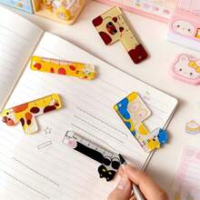 Đồ dùng văn phòng phẩm sáng tạo, thước kẻ acrylic hình mèo hoạt hình dễ thương, dụng cụ học tập Kawaii, sổ sách kế toán, dụng cụ vẽ, đo lường, phong cách Ins hình trái tim dành cho nữ, thước kẻ văn phòng phẩm cao cấp, dụng cụ học tập. - Dễ thương - Xem 9