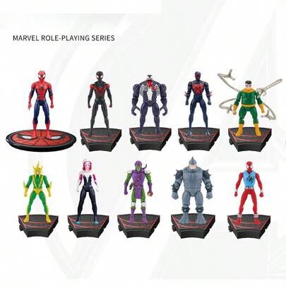 Marvel “漫威超级英雄系列：4英寸创意模型雕像和收藏人偶——理想的房间装饰和送给男孩及成人收藏家的礼物”