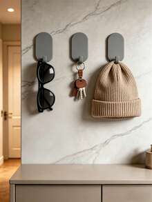 Strong Adhesive Door Back Hook, No Punching Self-Adhesive Hook, Sticky Hook, With Stylish And Practical Light Luxury Wall Mounted Hooks, Adhesive Hooks Heavy Duty Wall Hooks Waterproof Hooks For Hanging Coat, Clothes Hooks, Plants Hooks, Gardening Tools Hooks, Kitchenware, Pans Hooks, Pots Hooks, Utensils Hooks, Spoons Hooks - View 7