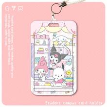SANRIO 1个可爱证件/卡片夹，校园卡/公交卡套，卡通新款卡包 - 彩色 - 查看 8
