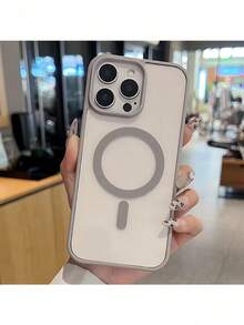 适用于三星 Galaxy A56、A36、A26、A16、S26、S25 FE、A57、A37、A17 手机壳 - 强磁吸附超薄防摔保护壳。适用于 17 Pro Max、16 Pro Max、15 Pro Max、14 Pro Max、13 Pro Max、12 Pro Max、11 Pro Max - 透明硬质后盖。 - 灰色 - 查看 6