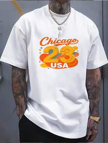 T-shirts pour hommes - Blanc - Voir 5