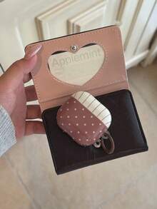 Brown Polka Dot & Striped Protective Case For AirPods Pro 3, Suitable For AirPods 1/2/3/Pro 2/Pro 3 - Brown - View 9