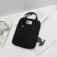 简约纯色笔记本电脑包,轻便易携,男女通用,多口袋设计,配有固定提手和拉链,有两种尺寸可选,可容纳平板电脑、笔记本电脑、文件和手机,是办公、学习、旅行和通勤的理想之选。 - 彩色 - 查看 16
