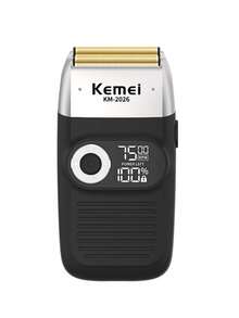 Kemei Máy cạo râu điện KM-2026 KM-2027 dành cho nam, máy cạo râu chuyên nghiệp với lưỡi dao lá, máy cạo râu kiểu chuyển động tịnh tiến, sử dụng được cả khô và ướt, máy tỉa râu, sạc USB, đầu cạo thay thế 1 cái - Nhiều màu - Xem 13