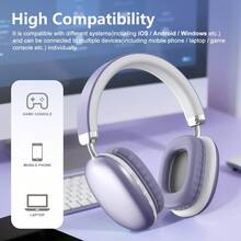 Gerripuer 无线立体声游戏耳机，HIFI音质，深沉低音，低延迟，高保真，可折叠，舒适，轻巧，适合办公、运动、音乐聆听 - 查看 7