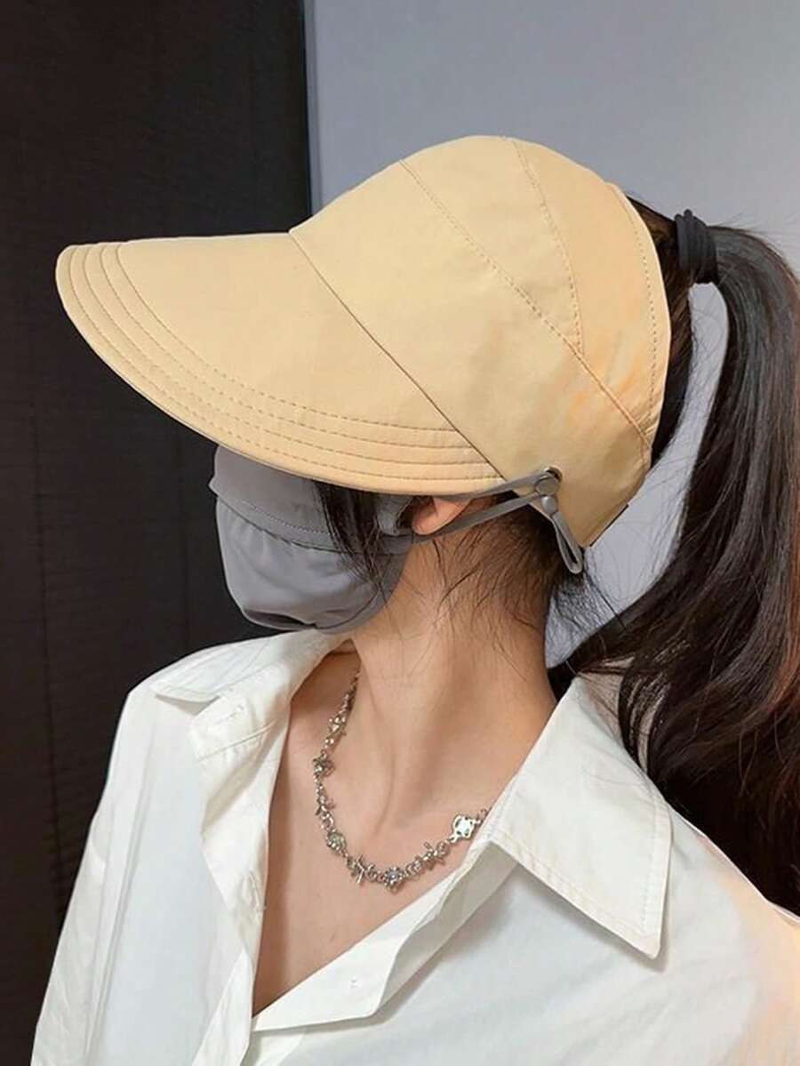 1顶宽檐透气草帽,旅行防晒沙滩帽,时尚百搭,适合送给女朋友、女性朋友,趣味个性化礼物,贴心女士配饰,节日佳节必备 - 加寬大帽簷 - 查看 1