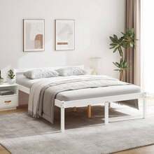 vidaXL Bed Frames - White - View 1