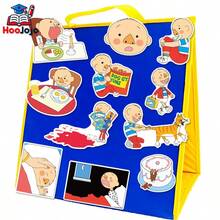 hoojojo 16pcs David Gets In Trouble Felt Story Set, Early Learning Storytelling Props, Preschool Teaching Supplies, Classroom Interactive Educational Games, Back To School Gift - Multicolor - View 5