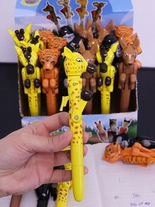 1pc/2pcs/4pcs Cool Dinosaur Boxing Ballpoint Pen, 0.7mm, Suitable As Back To School Gift And Stationery - Dinosaur Boxing Pen - View 9