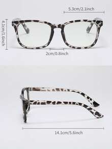 Unisex Square Plastic Computer/Gaming/TV/Mobile Glasses, Reduce Eye Fatigue, Light, Fashion Optical Glasses Frame - Clear - View 3