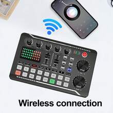 2026 Upgraded Podcast Equipment Set, Professional Recording Studio Kit With Audio Interface And Podcast Microphone, Suitable For Gaming Podcast, Recording, Singing, Live Streaming. Condenser Microphone Recording Studio Set For Podcast, Live Streaming, Singing, Compatible With Computers And Mobile Devices, (1200mAh Rechargeable Battery) - QJH-sound Card - View 7