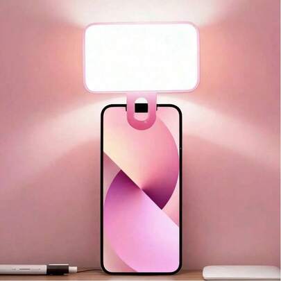 Baijun XU Đèn LED selfie, đèn kẹp điện thoại mini cầm tay với 3 chế độ chiếu sáng, thích hợp cho trang điểm, phát trực tiếp, hội nghị video, đèn kẹp điện thoại/máy ảnh có thể sạc lại.